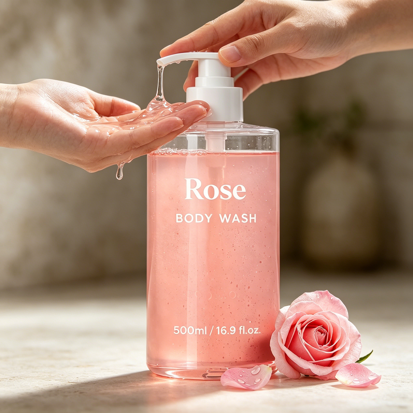 Rose Body Wash with Niacinamide for Soft & Radiant Skin