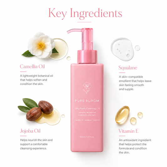 PURE BLOOM Silky Melt Cleansing Oil