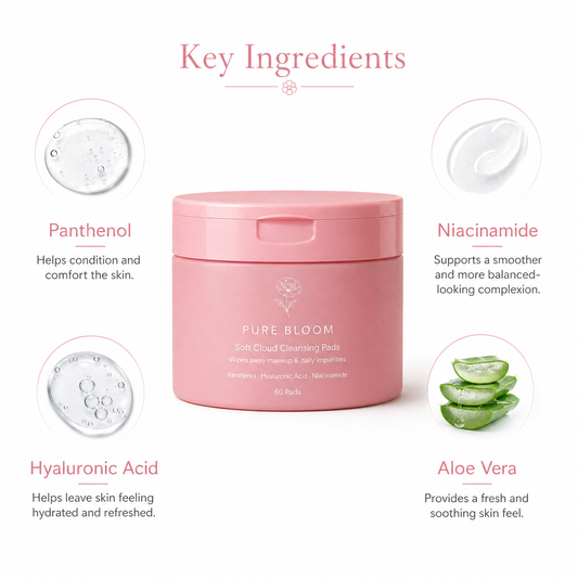 PURE BLOOM Soft Cloud Cleansing Pads