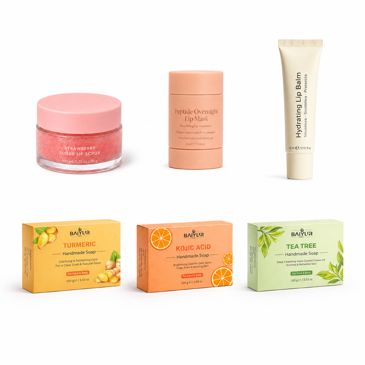 Private label lip care and cleansing products including lip balm, lip mask and makeup remover