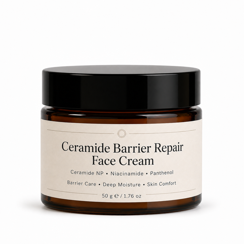 Private Label Ceramide Barrier Repair Face Cream Niacinamide Moisturizer
