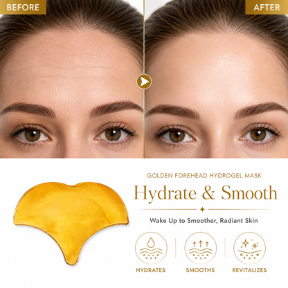 24K Gold Collagen Forehead Mask – Private Label Smoothing Forehead Patch