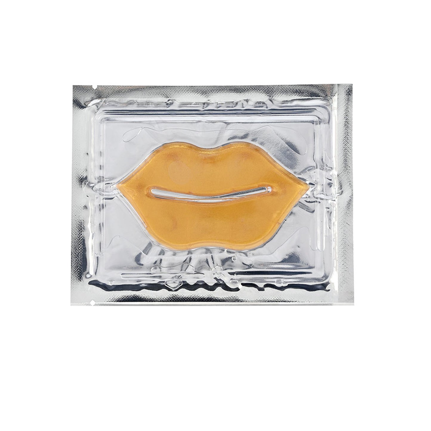 24K Gold Collagen Lip Mask sachet packaging for private label skincare brands