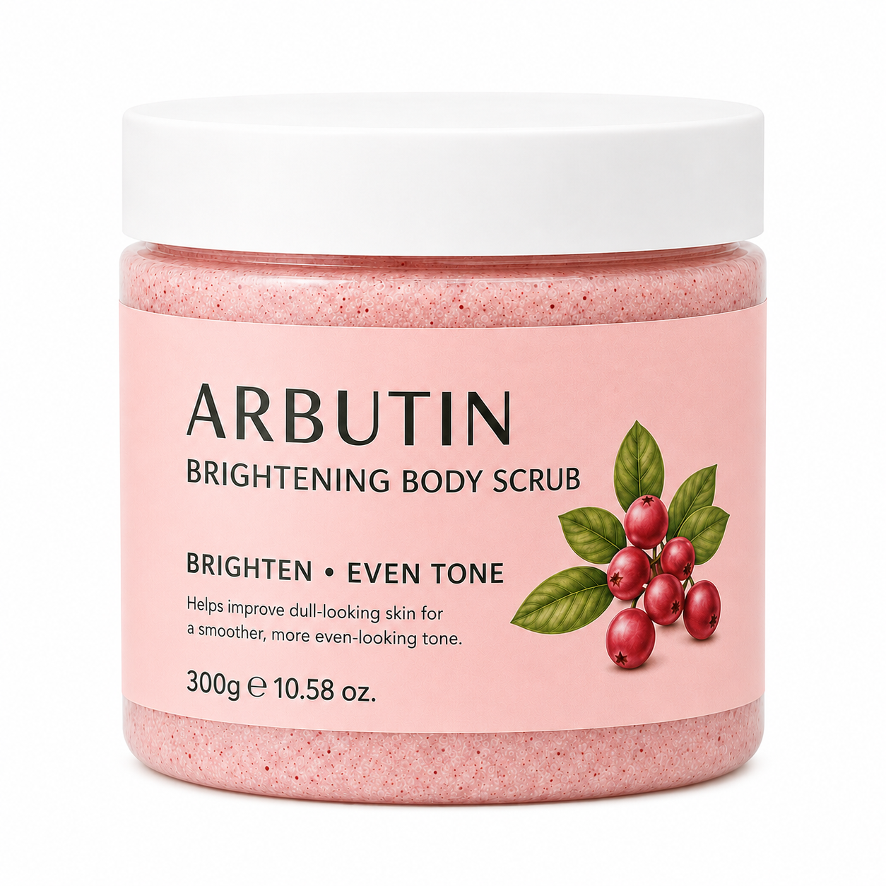 Private Label Arbutin Body Scrub for Brightening & Even Tone Body Care