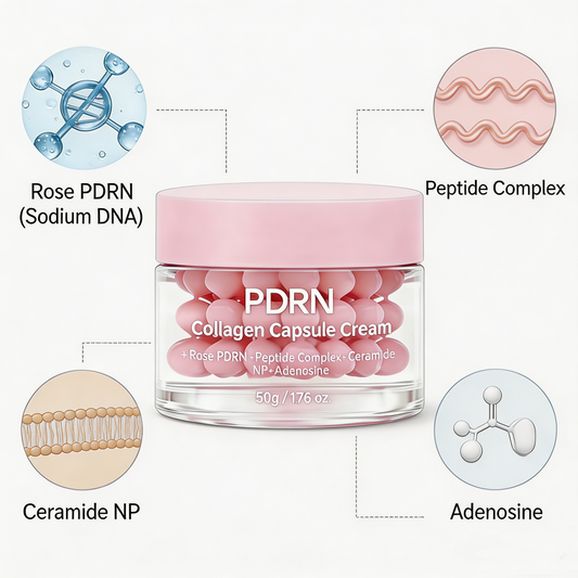 PDRN Collagen Capsule Cream – Firming Moisturizer for Elasticity & Skin Barrier Repair