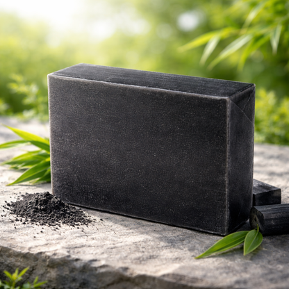 Private Label Bamboo Charcoal Handmade Soap for Deep Cleansing and Oily Skin
