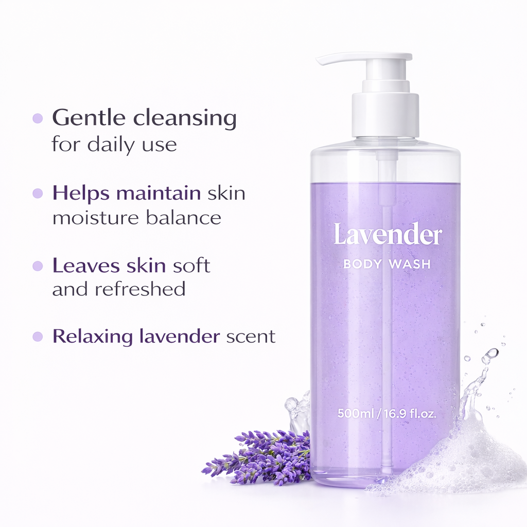 Lavender Soothing Body Wash for Relaxing & Gentle Care
