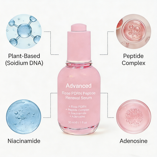 Advanced Rose PDRN Peptide Renewal Serum – Firming & Anti-Aging Serum for Wrinkles