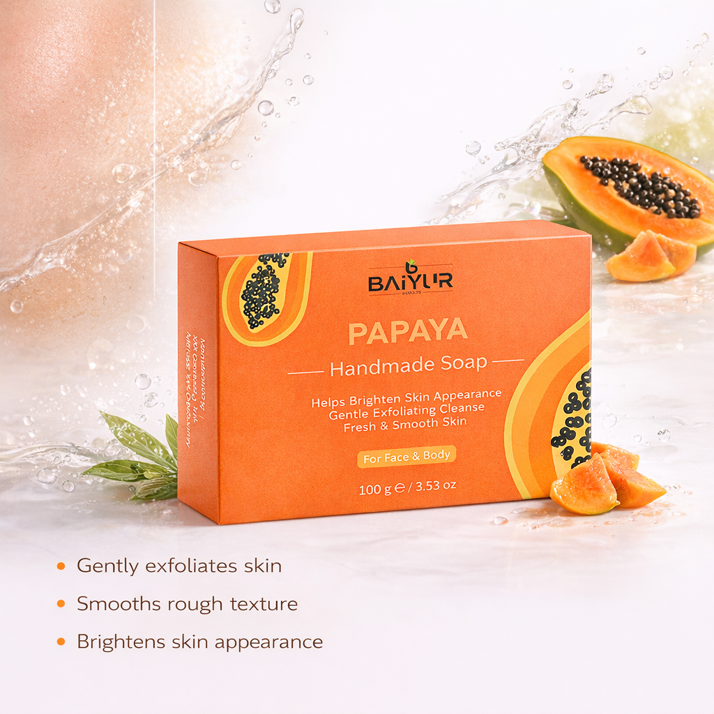 Private Label Papaya Handmade Soap for Gentle Exfoliating and Radiance