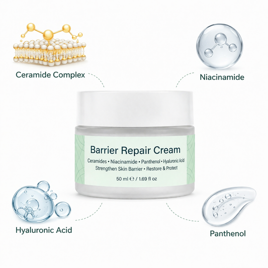 Barrier Repair Cream – Ceramide & Niacinamide Moisturizer for Skin Barrier Support