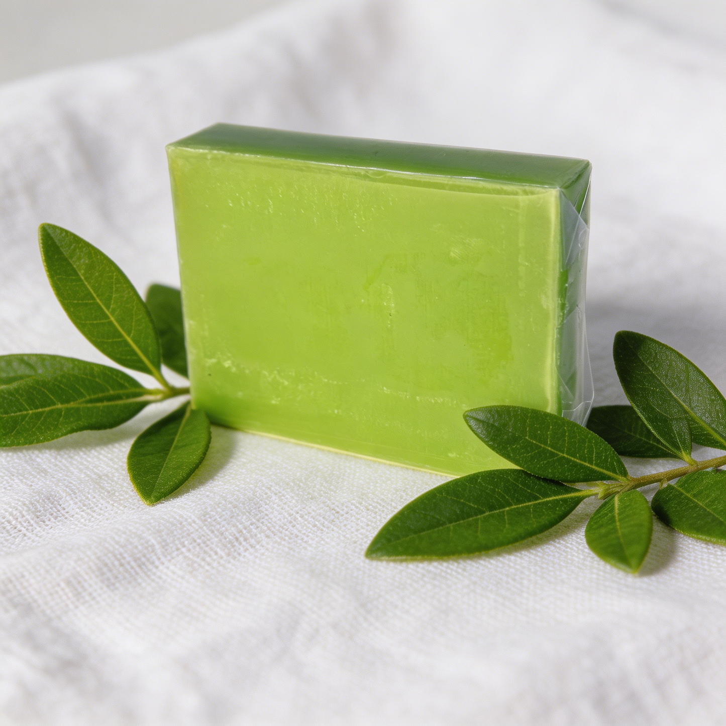 Private Label Tea Tree Handmade Soap for Oil Control and Clear Looking Skin