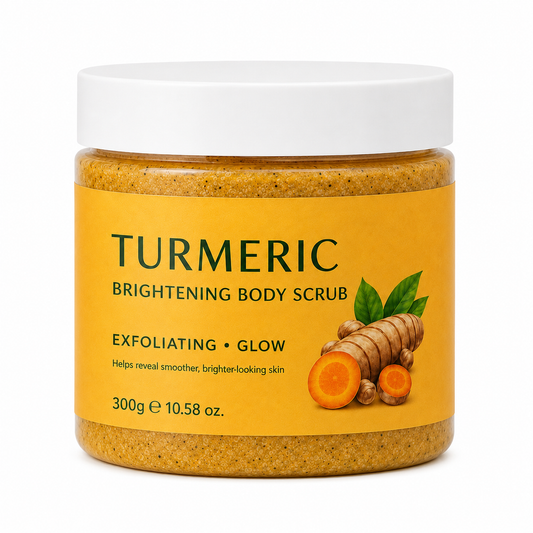 Private Label Turmeric Vitamin C Body Scrub for Brightening Body Care