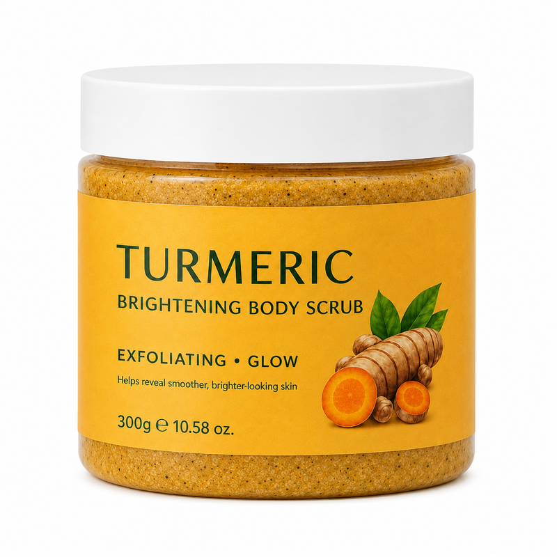 Private Label Turmeric Vitamin C Body Scrub for Brightening Body Care