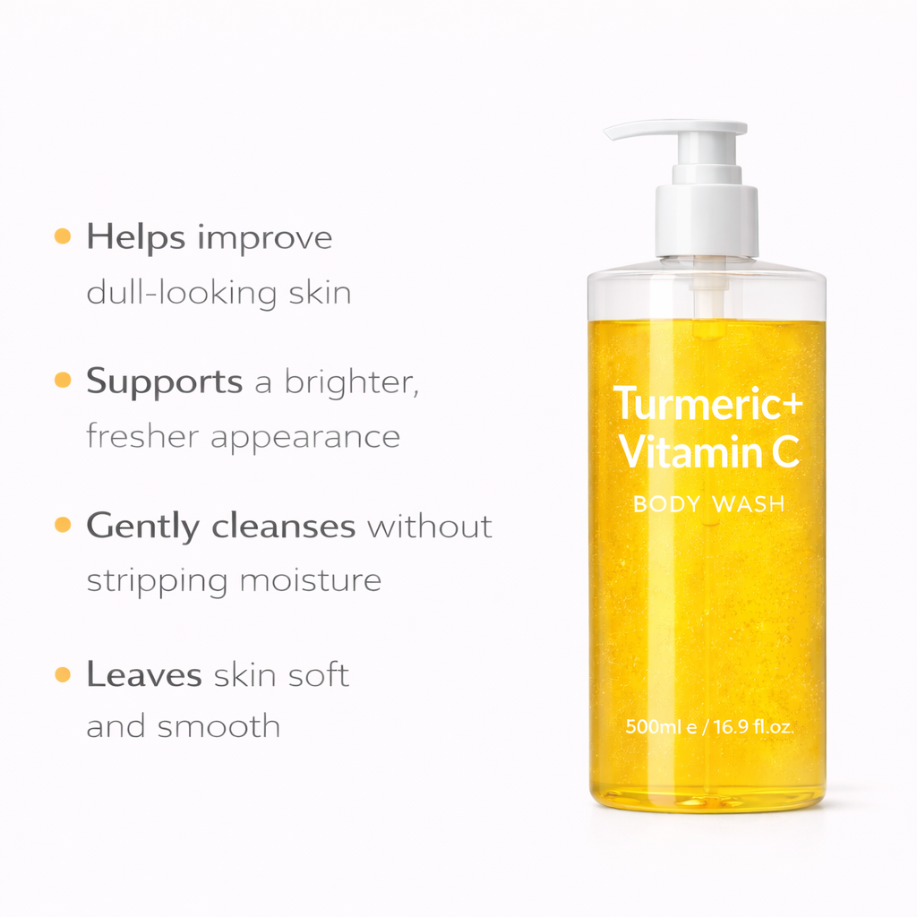 Turmeric Body Wash with Vitamin C for Bright & Even-Looking Skin