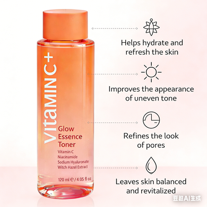 Vitamin C Hydrating & Brightening Toner – Pore Refining & Moisturizing Toner