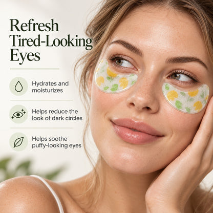 Bloom Party custom printed eye patches for refreshing tired-looking eyes