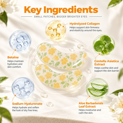 Bloom Party under eye patches with hydrating and refreshing eye care benefits