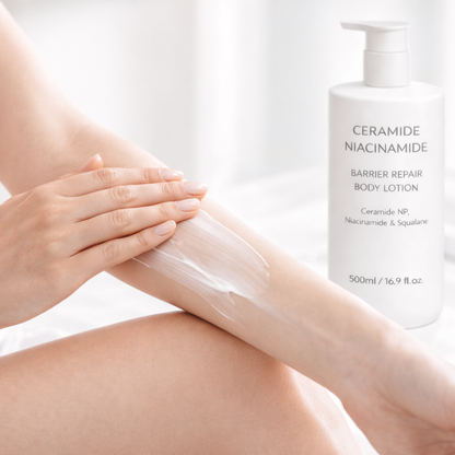 Ceramide barrier repair body lotion rich creamy texture