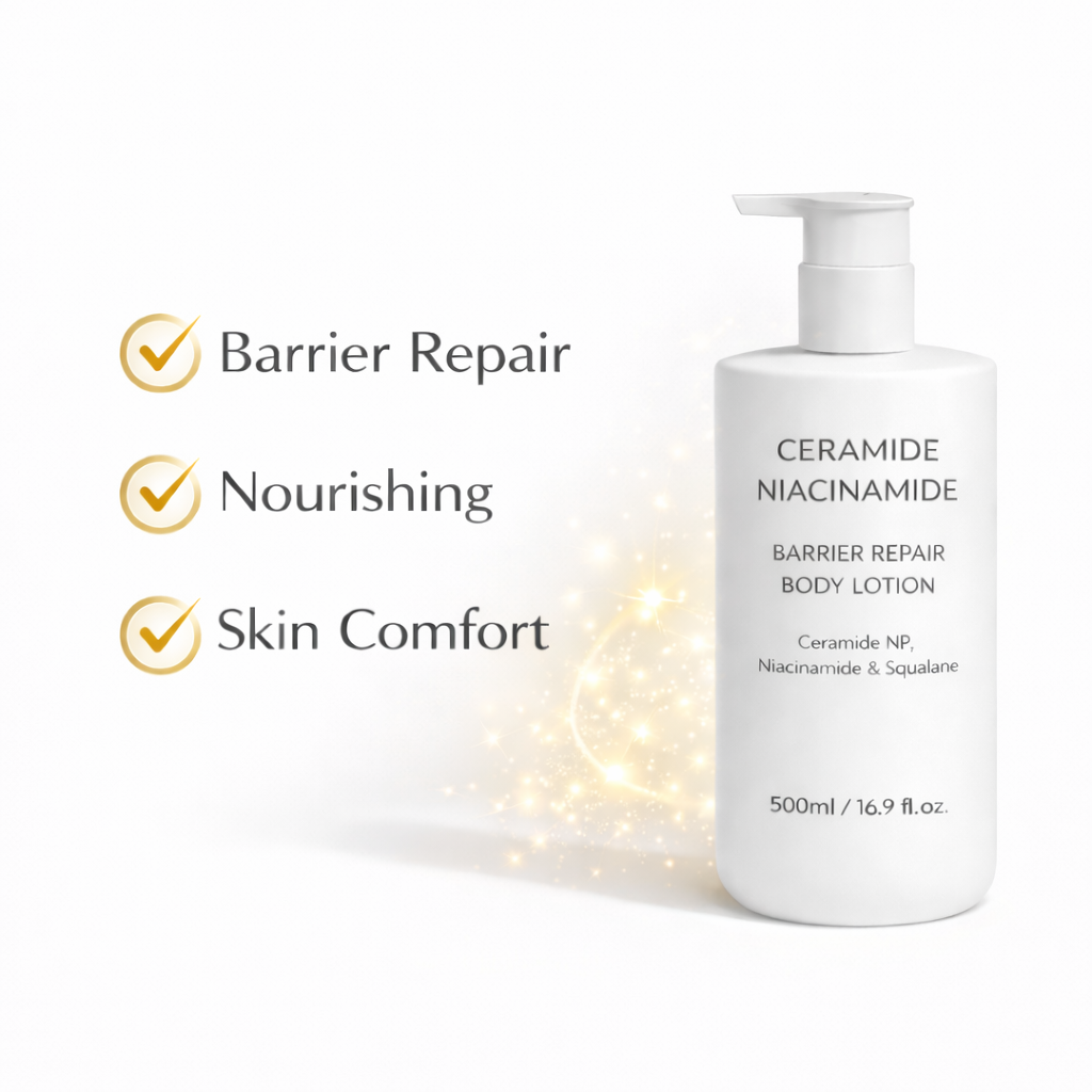 Ceramide body lotion benefits for barrier care hydration and skin comfort
