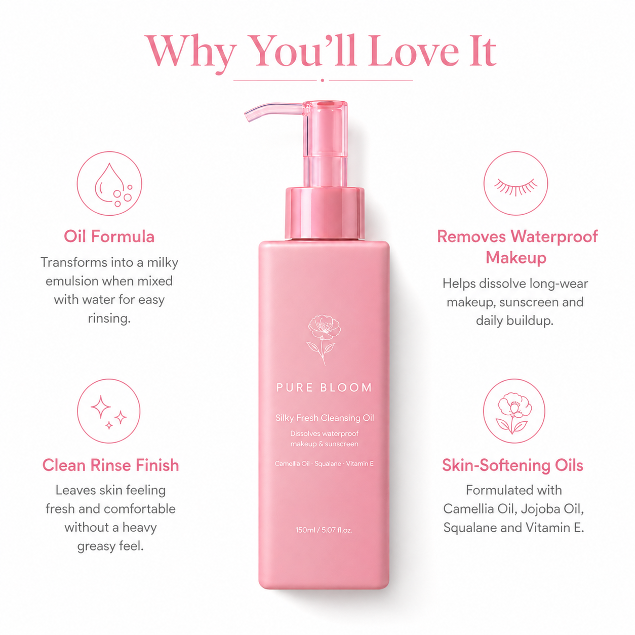 Cleansing oil benefits for waterproof makeup sunscreen and daily impurities