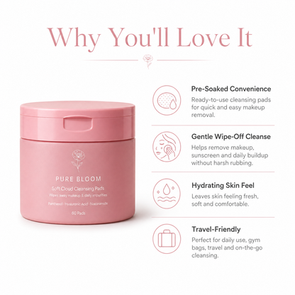 Cleansing pads benefits for makeup removal sunscreen removal and fresh skin feel