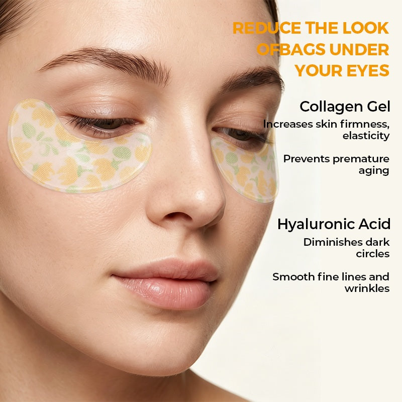 Collagen and hyaluronic acid under eye patches for hydration and smoother-looking eye area