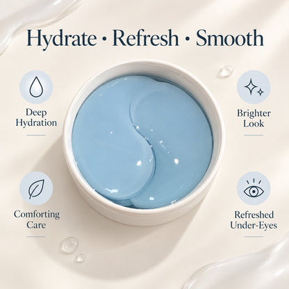 Copper Peptide Hydrogel Eye Patches for hydration, refreshing and smoother-looking under-eye skin