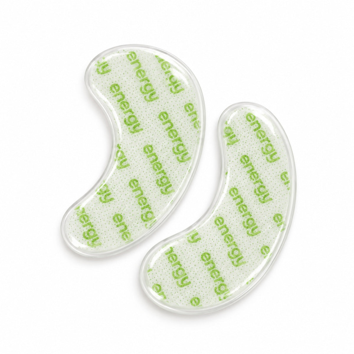 Custom printed nonwoven hydrogel eye patches with green Energy design