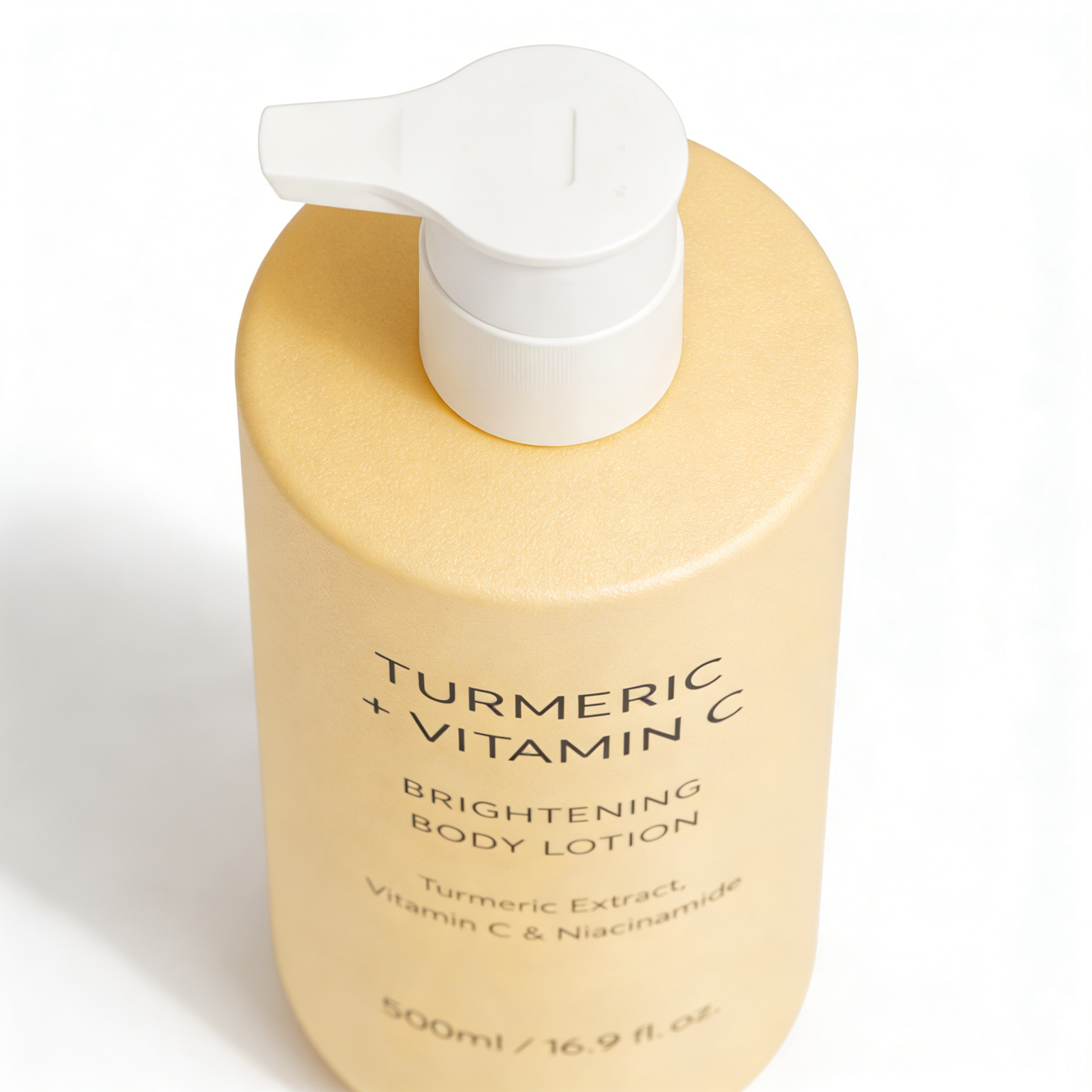 Custom Turmeric Vitamin C body lotion packaging for skincare brands