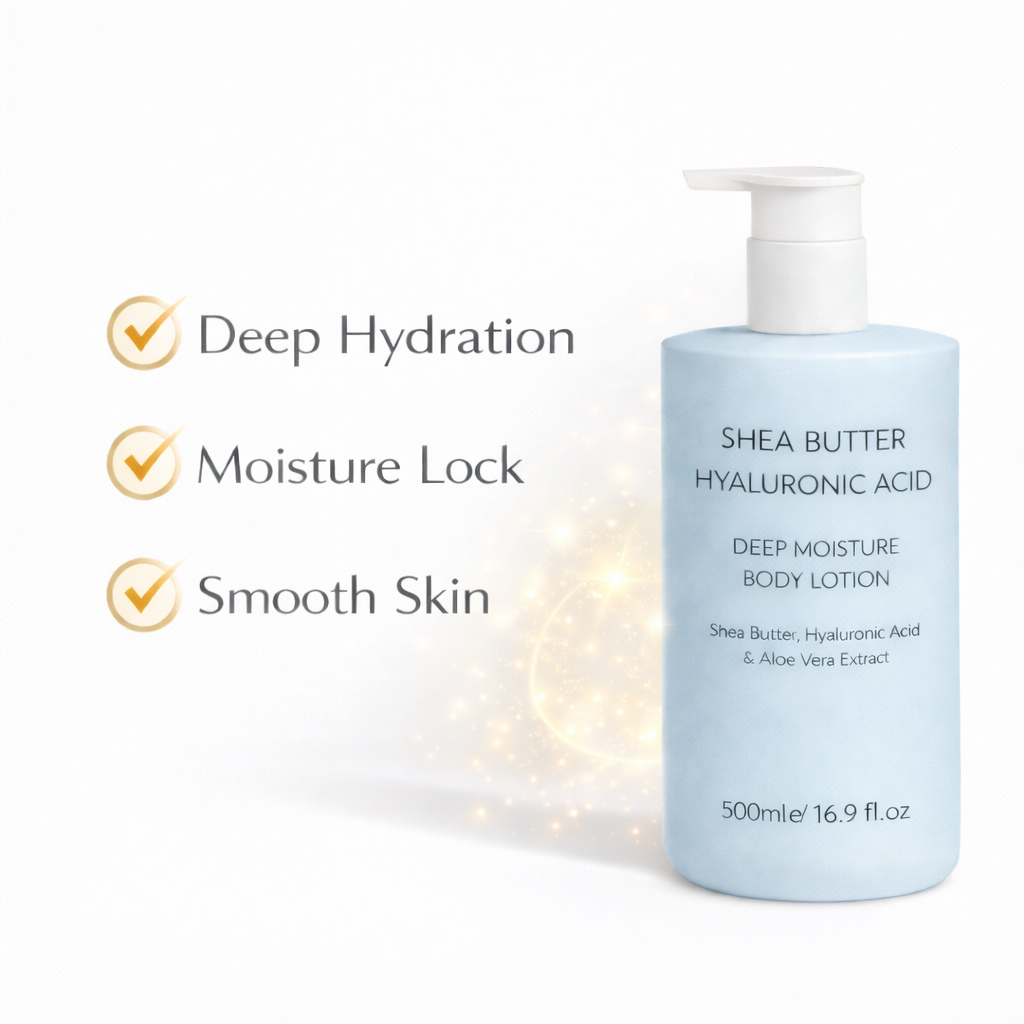 Hyaluronic acid body lotion benefits for deep moisture soft skin and smooth feel
