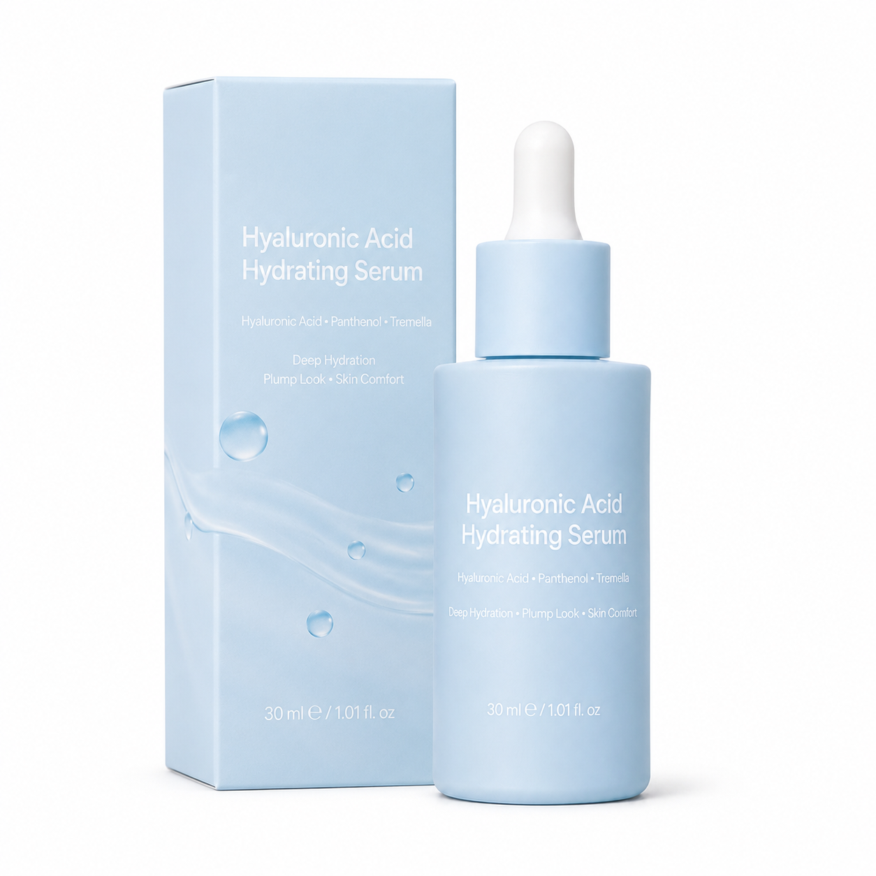 Hyaluronic acid hydrating serum paper box packaging