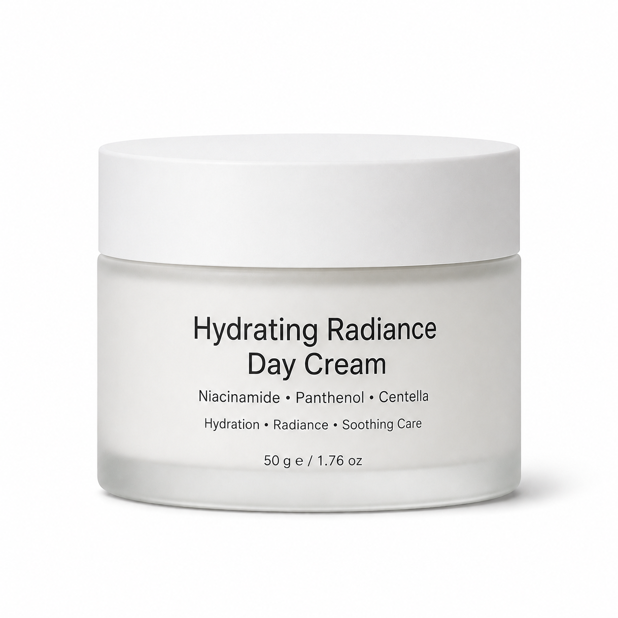 Hydrating radiance day cream with niacinamide for private label skincare brands
