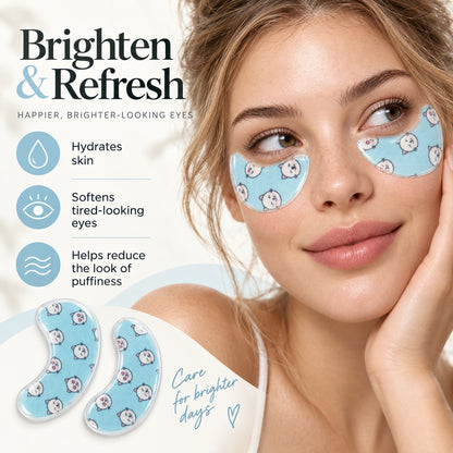 Kitty Fun printed eye patches for hydrating and refreshing under-eye skincare