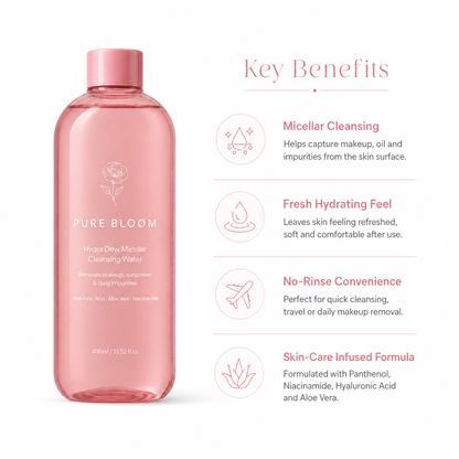 Micellar cleansing water benefits for makeup removal hydration and fresh clean feel