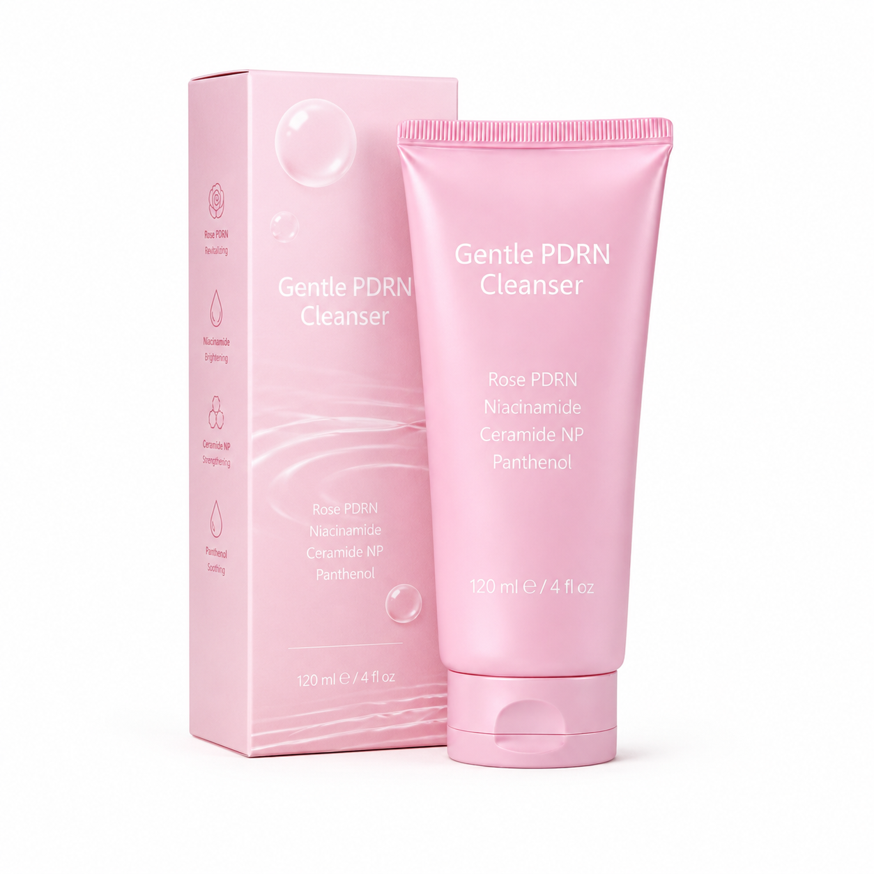 Private Label PDRN Gentle Facial Cleanser for Hydrating Daily Cleansing