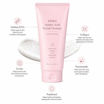 PDRN facial cleanser formulated with Sodium DNA, collagen and ectoin