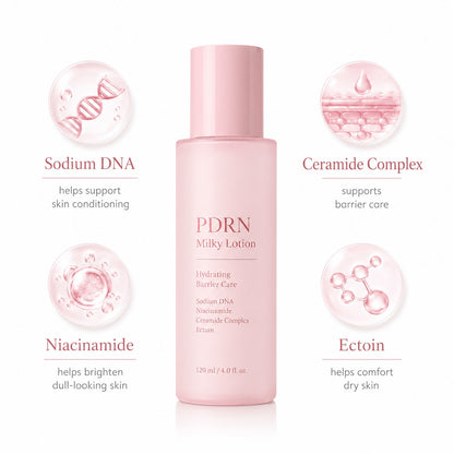 PDRN lotion with Sodium DNA, niacinamide, ceramide complex and ectoin
