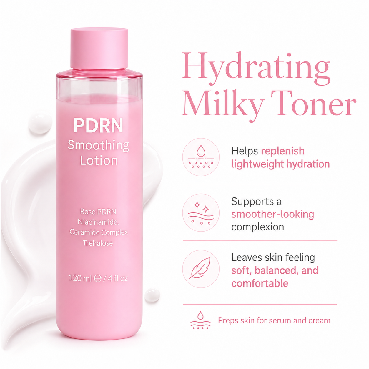 PDRN toner pads benefits for pore care smooth look and gentle exfoliation