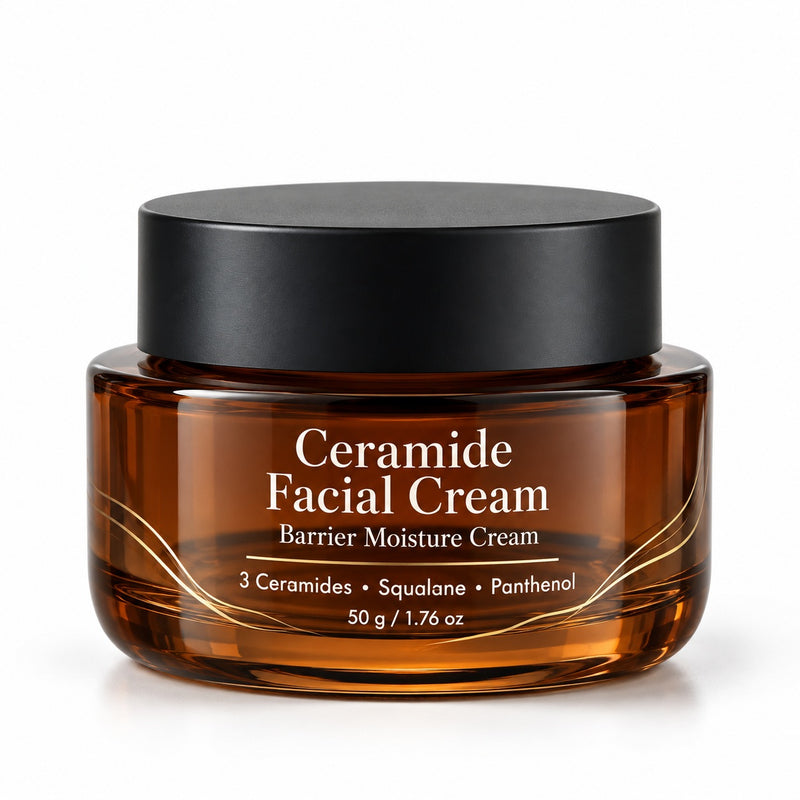 Private Label Ceramide Barrier Face Cream with Squalane