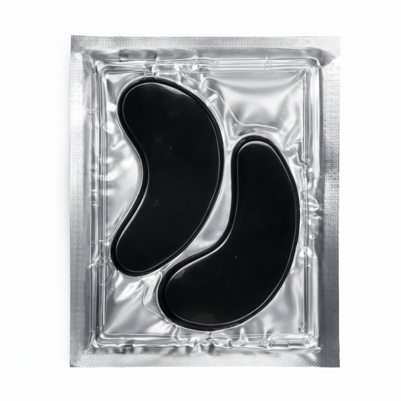Custom packaging options for private label charcoal hydrogel eye masks