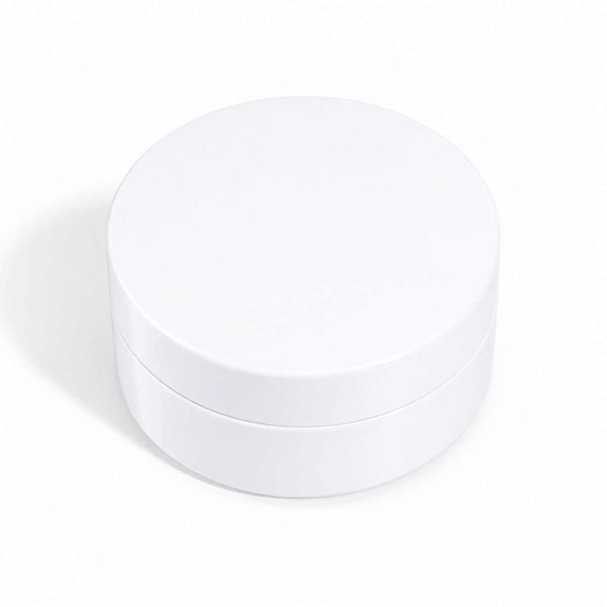 Customizable white cosmetic jar for private label hydrogel under eye patches