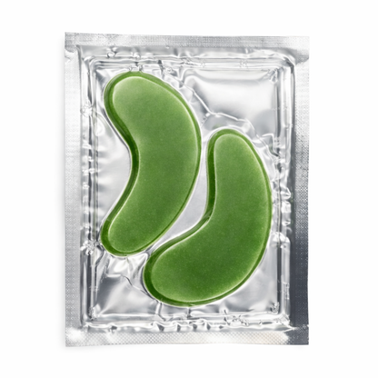 Custom packaging for private label green tea hydrogel eye masks