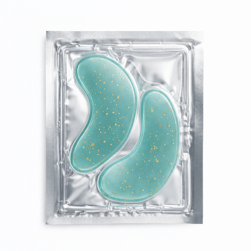 Custom packaging for private label hyaluronic acid hydrogel eye masks
