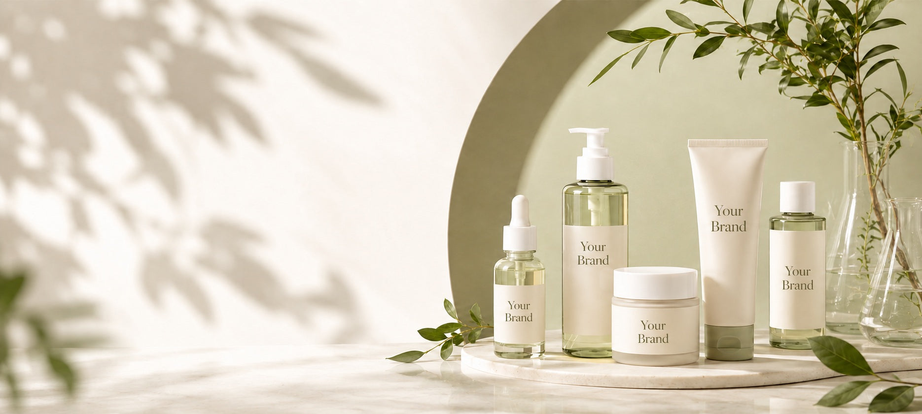 Private label skincare manufacturer offering OEM and ODM skincare solutions for beauty brands