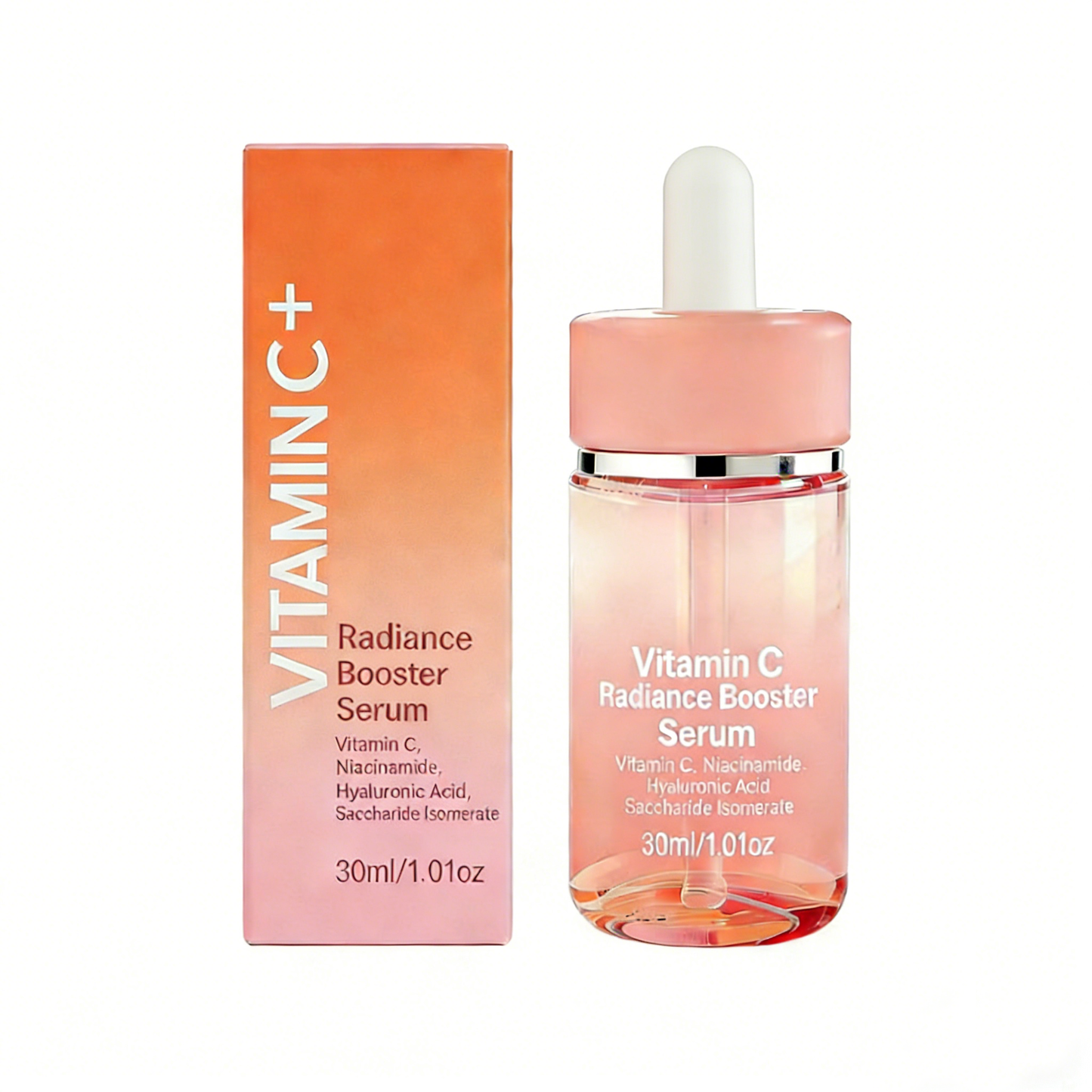 Private label Vitamin C serum bottle and packaging design