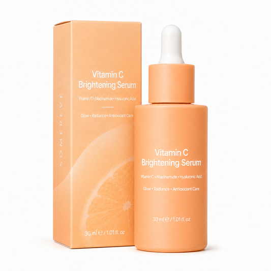 Vitamin C brightening serum paper box packaging for private label skincare