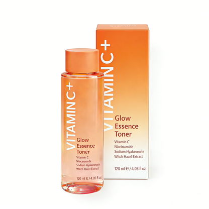 Private label Vitamin C toner bottle and box packaging