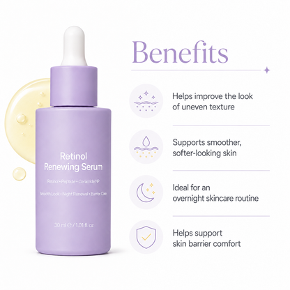 Retinol serum benefits for smoother-looking skin and night renewal