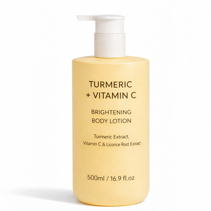 Turmeric Vitamin C brightening body lotion for private label skincare brands