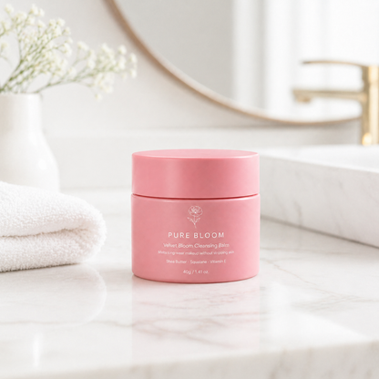 Cleansing balm used in daily double cleansing skincare routine